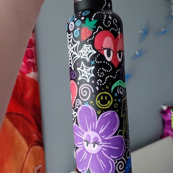 NWT custom hand painted water bottles